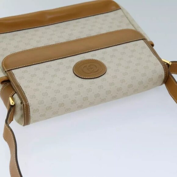 GUCCI Micro GG Supreme Shoulder Bag PVC Beige 001 106 0185 Auth am6133 - Picture 6 of 16